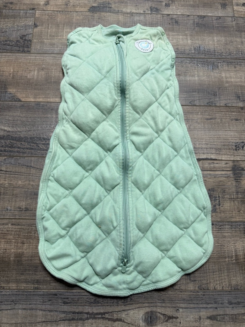Dreamland Weighted Sleepsack Mint Quilted Baby Sleep Sack with Zipper Size 0-6